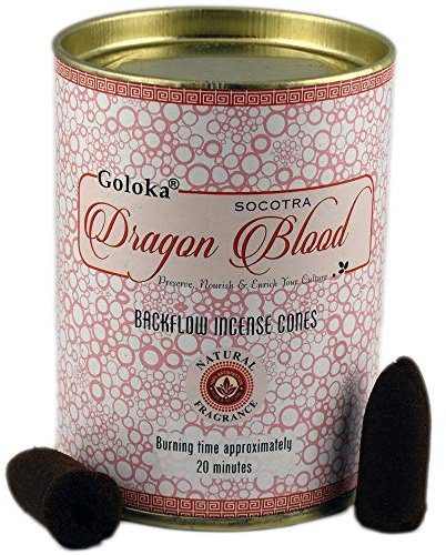 Goloka Backflow Wierook Kegels Dragonblood (12 blikken)
