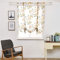 SIMPVALE 1 Pièce Tulle Rideaux Romains Translucide Imprimé de Fleurs Stores Romains Poche Tige Ficeler Voilages Rideau, Jaune, 80cmx120cm