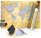 FlYHIGH XXL Weltkarte zum Rubbeln auf Deutsch I 80x57cm I Poster zum aufkratzern I Scratch off Map I Landkarte zum Rubbeln I Weltkarte zum Freirubbeln I Rubbelweltkarte I Weltkarte zum Freikratzen