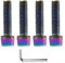 DAZISEN Fahrrad Schrauben - 5 PCS Rostbeständigkeit MTB Road Mountainbike Schrauben, M5*19