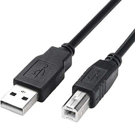 Printer to Computer USB Scanner Cable High Speed A Male to B Male Cord Compatible with HP, Canon, Dell, Epson, Lexmark, Xerox, Samsung and More (10FT)