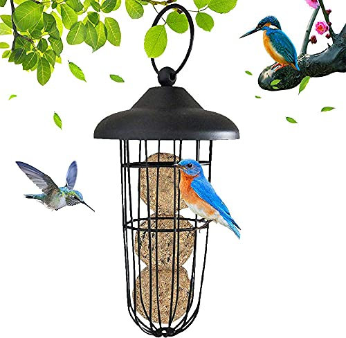 Futterstation Vögel Ständer, Wildvögel zum Aufhängen, Wildvogel Futterspender, Aufhängen Vogelfutterstation, Vogelfutter Futterspender, für Gartenhof Außendekoration