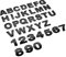 NewL, Lettere personalizzate in metallo per auto e cassetta postale, kit per creare emblemi e nomi (colore nero, dimensione grande)