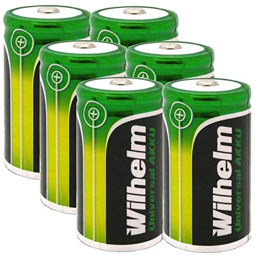 6X Akku Baby C Wilhelm Universal 4500 mAh Akku Zelle 1,2 V HR14 MN1400 NIMH