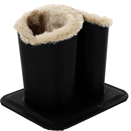 NUOBESTY Schreibtischaufsatz Sonne Brillen Nachttische Etui Plüsch Anti-Schwarz Schreibtisch Halter Gefüttert Kratzhalter Ständer Tisch Brillen Home Dekoratives Design Brillengestell