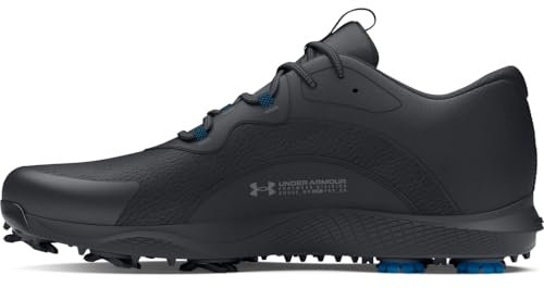 Under Armour Charged Draw 2 - Zapatos de golf anchos sin tacos para hombre, (003) Negro/Negro/Gris Titan, 8 Wide