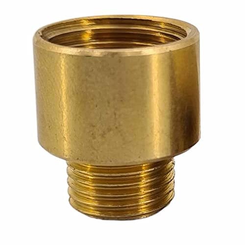 Reduzierstück IG M16x1 - AG M10x1 L.16mm Messing roh Reduzierstück Kopf