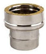 Conector de mono a doble puerta de acero inoxidable doble aparete tubo de chimenea (diámetro 200/250)