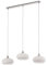 Lucande Pendelleuchte 'Sharvil' (Design, Modern) in Weiß aus Glas u.a. für Wohnzimmer & Esszimmer (3 flammig, E27) - Design-Hängeleuchte, Esstischlampe, Hängelampe, Hängeleuchte, Wohnzimmerlampe