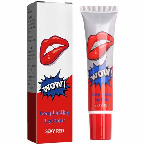 1 Stück Magic Tattoo Lipgloss Set, Coloured Lip Gloss Tattoo Farbe Lip Stain Tint Set, Lippenstift Set Lip Mask Tint Peel Off Maske Long Lasting Waterproof Stain Gloss Für Frauen - 6 Farben optional