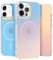 nicekool Hülle für iPhone 12/12 Pro 6,1 Zoll, Kompatibel mit MagSafe, magnetische HandyHülle Case für iPhone 12/12 Pro Schutzhülle Kratzfeste Rückseite Durchscheinende Matt, Schillernd Fluoreszierend