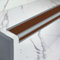 Treppenkantenprofil Treppenprofil L-Form, PVC Treppenkantenprofil Antirutsch-Profil Winkelprofil Selbstklebend Treppenkantenschutz für glatt Bodenbeläge aller Art ( Color : F-W 6x3cm , Size : 393.7in/