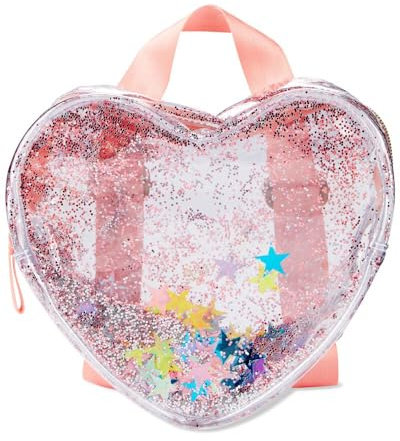 Skip Hop Klarer Glitzer-Herz-Kinder-Rucksack, ab 6 Jahren
