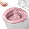 SITZ-Bad für die Toilette, über der Toilette SITZ BAD für Hämorrhoiden, Anti-Overflow-tragbares Bidet mit Abflusslöchern und Flusher, SITZ-BAD für Hämorrhoiden nach der Geburt private Pflege (rosa, m