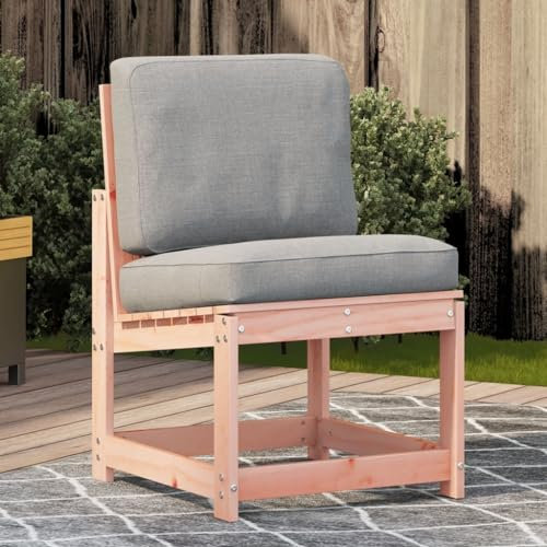 Homgoday Gartenstuhl Garten Essstuhl Balkonstuhl Gartenstühle Relaxstuhl Sessel Stuhl Gartensessel Holzstuhl Balkonstühle Relaxsessel Gartenmöbel 50,5x55x77 cm Massivholz Douglasie