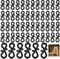 Anmahe 120 PCS Gutter Hooks for Outdoor Lights, Clips for Christmas String Icicle Fairy Lights, Hanging Hooks for Outdoor, Black