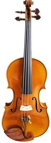 Geige Anfänger Handgefertigte Violine Aus Fichte Kräftiger Ton Lackierte Violine 4/4 Professionelles Goldenes Violino(4/4)