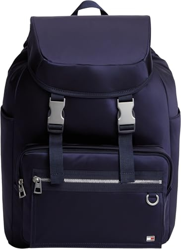 Tommy Hilfiger Herren Rucksack Travel mit Außenfach, Blau (Space Blue), Einheitsgröße