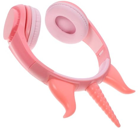 Yardenfun Auriculares Infantiles para Teléfono Móvil Forma De Unicornio Ajustables Led