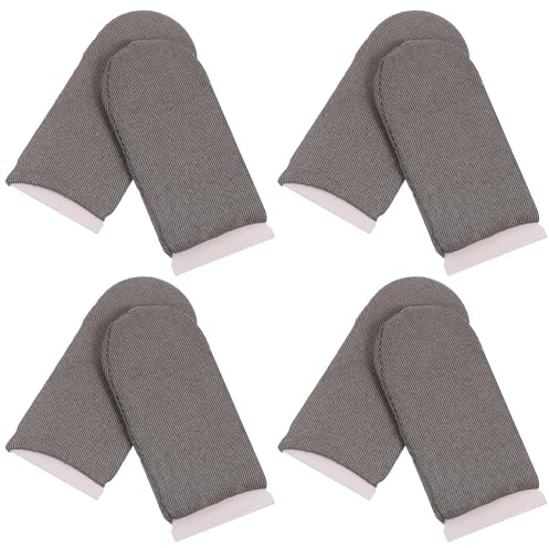 FRCOLOR 8pcs Anti-slip Gaming Finger Sleeves Sweat-resistant Breathable Finger Gloves for Mobile and Controller Use -cut Regular Type Covers for Enhanced Grip