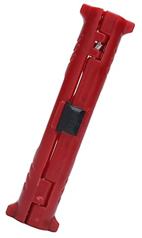 Aolidsive Koaxialkabel-Abisolierzange, Rotes ABS-Gehäuse, Ethernet-Abisolierwerkzeug für Koaxialkabel und -drähte, Ideal für Heimwerkerprojekte und Netzwerke