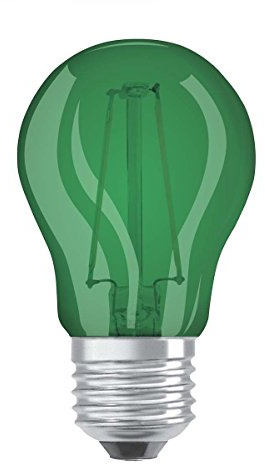 OSRAM LED-Lampe | Sockel: E27 | Warm White | Grün | 1,60 W | Ersatz für 15-W-Glühbirne | LED STAR DECO CLASSIC P