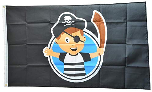 Flaggenfritze® Flagge/Fahne Pirat Junge - 90 x 150 cm