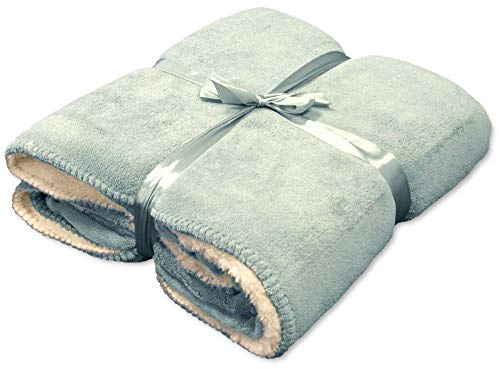 Unique Living Coby - Plaid - Fleece - 130x160 cm - Cloud Blue