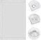 OBdeco Thermal Roller Blind, Skylight Sun Protection, Blackout Blind for Velux, Heat Protection, No Drilling, with Suction Cups (White, 96 x 93 cm)