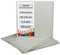 NEUSER PAPIER 30 Stück Buchbinderpappe Quadratisch - Stärke 1,5 mm (0,15 cm) - Grammatur: 920 g/m² - Format: 21 x 21 cm - Farbe: Grau-Braun