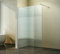 Duschwand Glas 10mm Sicherheitsglas - Begehbare Duschabtrennung Glaswand Easy Clean Nano Beschichtung - Walk - Duschwand Gestreift 40 cm - ebenerdig - Duschtrennwand mit Edelstahl-Zubehör
