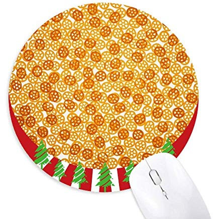 Wheel Shape Snacks Leckeres Essen Wallpaper Rund Gummi Maus Pad Weihnachtsdekoration