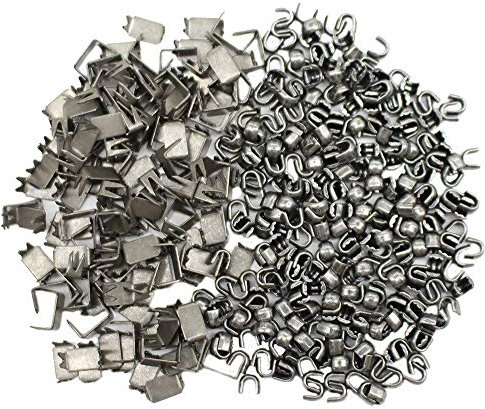 ByaHoGa Lot de 300 arrêts de fermeture éclair #5 pour réparation de fermeture éclair (argent vieilli)