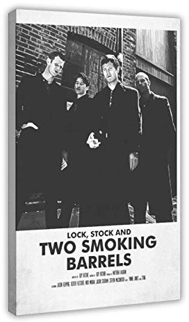 Lock, Stock And Two Smoking Barrels Classic Retro Movie Posters Film 0 Canvas Bedroom Decor Picture Prints Office Dorm Room Decor Gifts Frame 24×36inch(60×90cm)