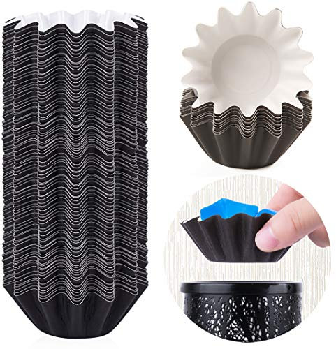 FANDOL Wax Melt Warmer Liners Reusable & Leakproof Candle Warmer Liners Wax Tray for Scented Wax,Electric Wax Warmers, Plug in Warmers, Candle Warmer,Wax Melter and Wax Burner (Black, 50pcs)