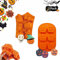 Moule en Silicone Halloween 2PCS, Moule à Gâteau Halloween, 3D Moules Citrouille, Peut Être Utilisé Pour le Savon, Pudding, Chocolat, Biscuits