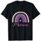 Mutter Tochter outfit Regenbogen Mama Aufdruck Familie T-Shirt