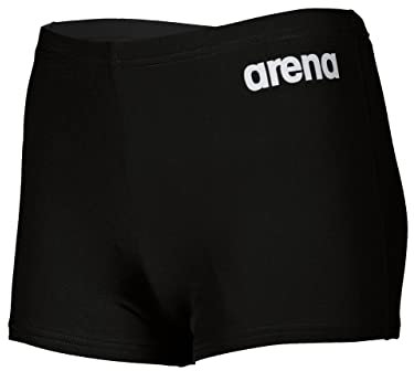 Arena Garçon Boy's Team Swim Solid Short, Black-white, 8-9 Ans EU