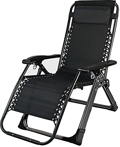 CHLDDHC Leicht Gartenstuhl,Faltbar Relaxliege,Sonnenliege mit Kopfstütze,bis 140 Kg Belastbar,für Garten, Balkon, Strand Terrasse