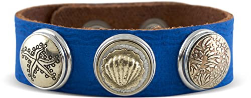 NOOSA-Amsterdam ORIGINAL Armband AEGIR royal blue - ohne Chunks Größe M