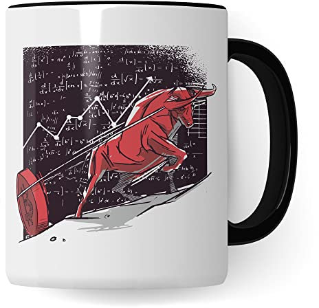 Bitcoin Tasse Geschenkidee BTC Kaffeetasse Geschenk für Investor Kaffeebecher Crypto Währung Becher (Weiß & Schwarz)