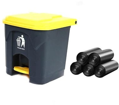 PURRL Cubos de Basura for cocinas con Tapa Plastico | Papelera con Pedal | papeleras for Dormitorio con Pedal | Cubos de Basura for baño Cubos de Basura for cocinas (Size : X-30L)