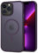 CACOE for iPhone 13 Pro Case with Camera Protection, Compatible with MagSafe, Shockproof Scratch-Resistant Magnetic Back Phone Cover for iPhone 13 Pro Case Dark Purple