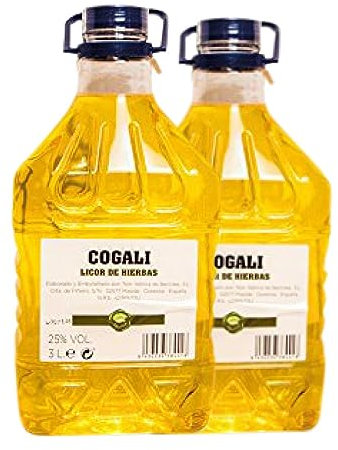 Licor de hierbas Nor-Iberica de Bebidas Cogali PET Garrafa 3 L (Caja de 2 Garrafa de 3 L)