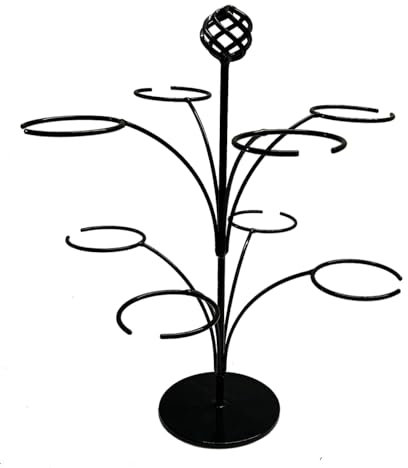 GAP GARDEN PRODUCTS - Cocktail/Gin tree, free standing solid steel (metal) in Black (8 glass black)