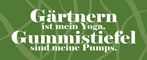 Ontrada Holzschild 27x10cm Gärtnern ist Mein Yoga Holz Schild
