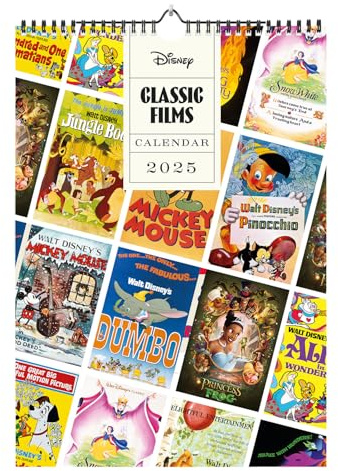 Grupo Erik Disney Kalender 2025 Wandkalender 2025 Disney Kalender- A3 Kalender 2025 Familienplaner 29,7 x 42 cm 12 Monate - Offizieller Disney Fanartikel