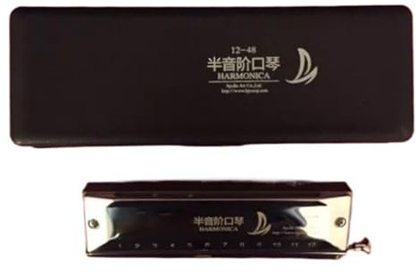 Chromatische Mundharmonika 12 Löcher 48 Noten klassische Mundharmonika