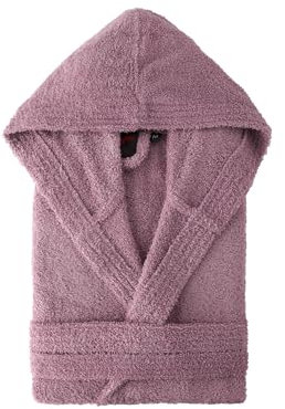 Top Towel Élégant Peignoir pour Femme et Homme 100% Coton, 500 g/m² -Option Capuche-Doux et Absorbant pour Douche, Spa et Piscine, Lilas, XL