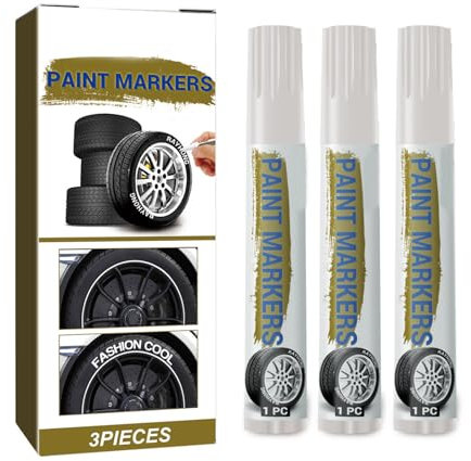 3propes Weiße Farbe Stifte Weißer Reifenfarbe Für Auto Reifenschriften